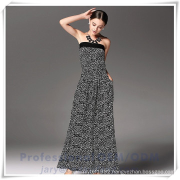 2015 wholesale oem china supplier new dress fashion women long polyester maxi dress